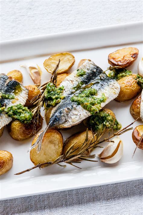 Sardines with Jersey Royals Recipe .